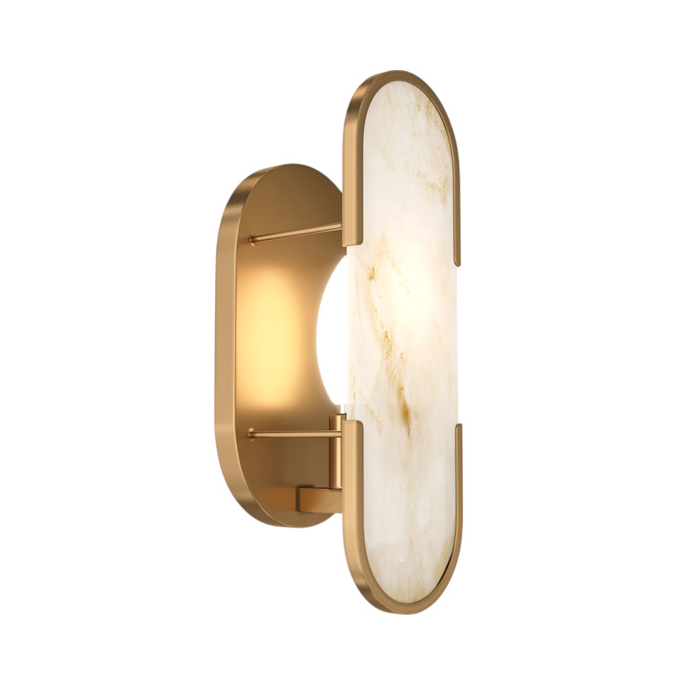 Aplique LED de pared Logan de piedra luz cálida 6W