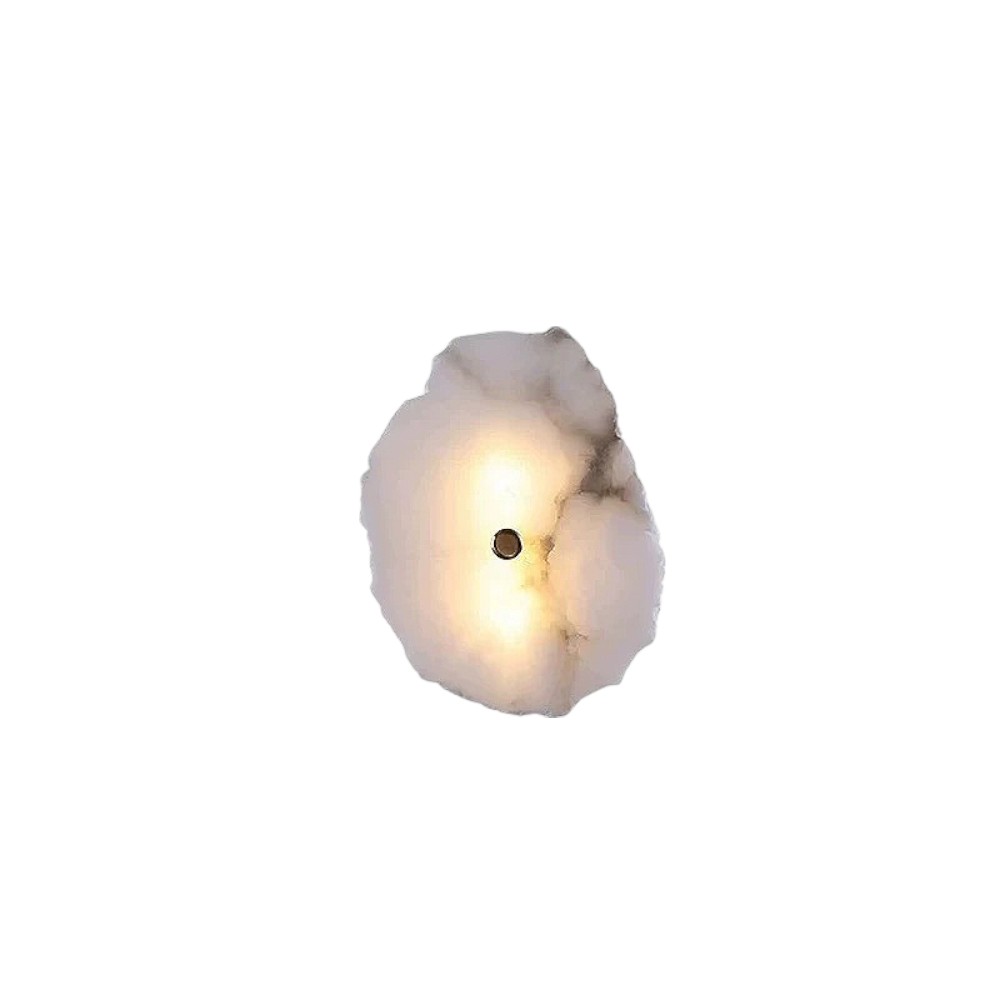 Aplique LED de pared Nébula de piedra luz cálida 5W