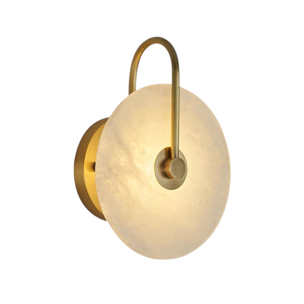 Aplique LED de pared Lume gold de piedra luz cálida 5W