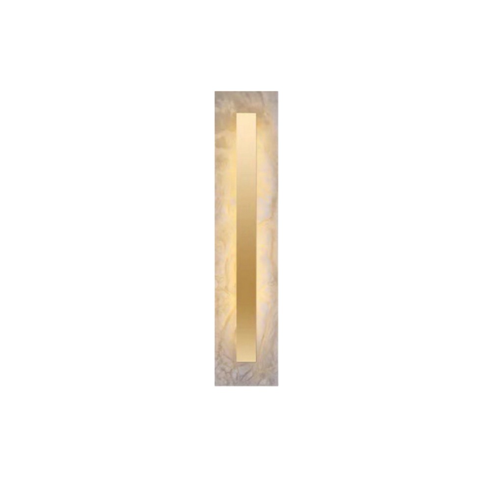 Aplique LED de pared Lorelai gold de piedra luz cálida 6W