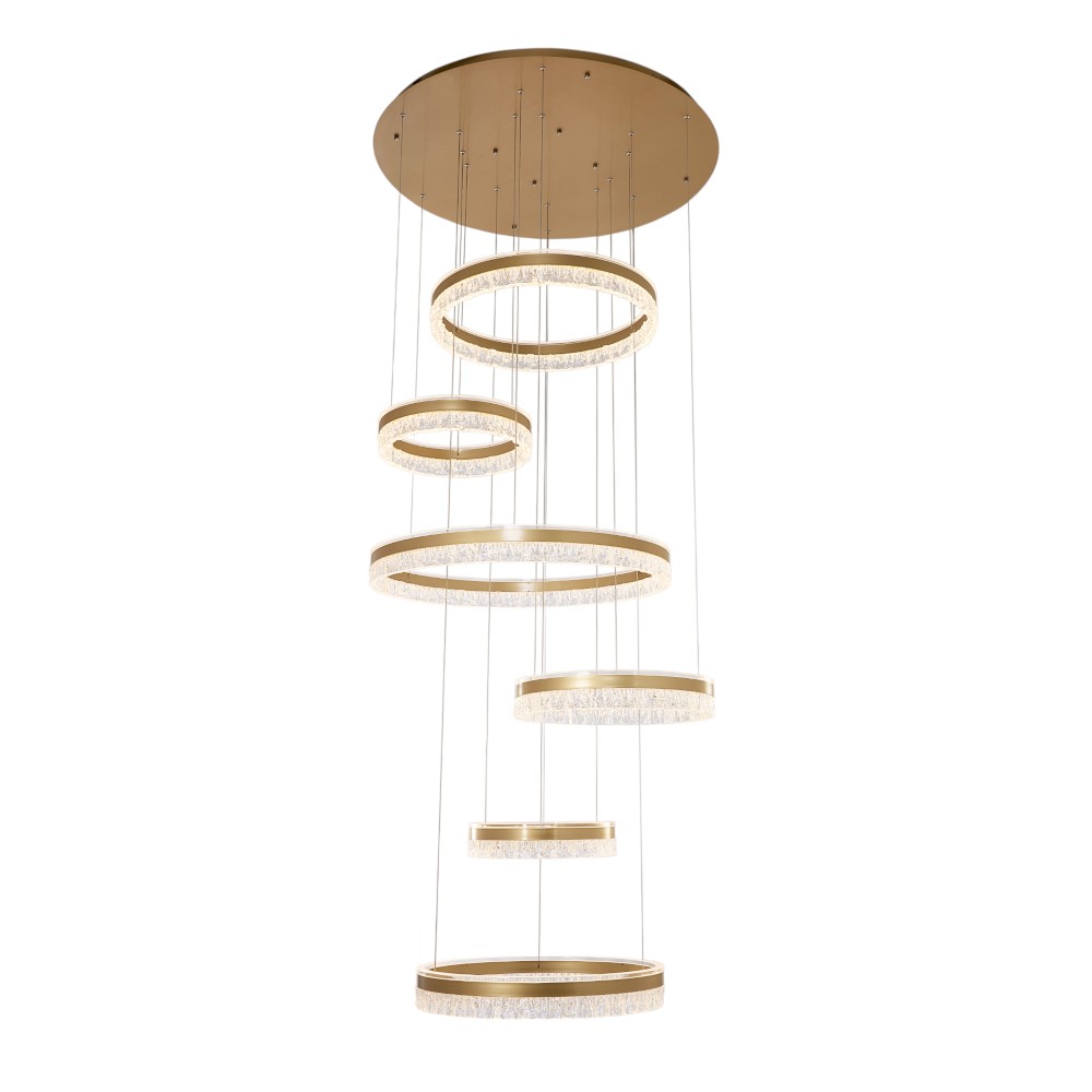 Lámpara led doble altura Beatriz 300 gold 3CCT