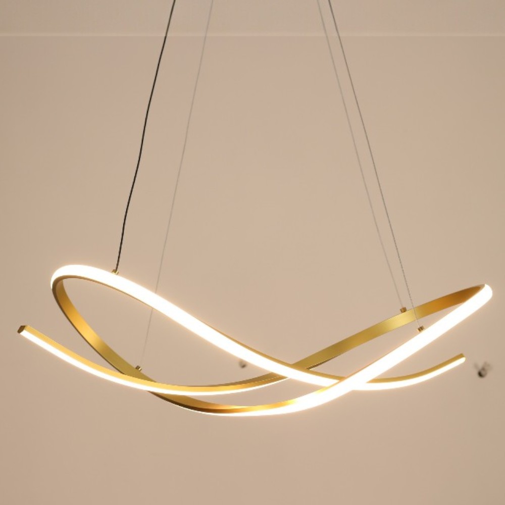 Lámpara LED colgante Armenia gold luz calida 34W