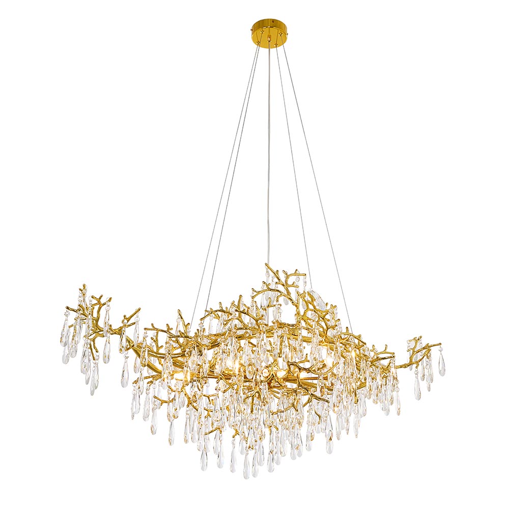 Lámpara colgante 14xG9 Teresa cristal K9 clear