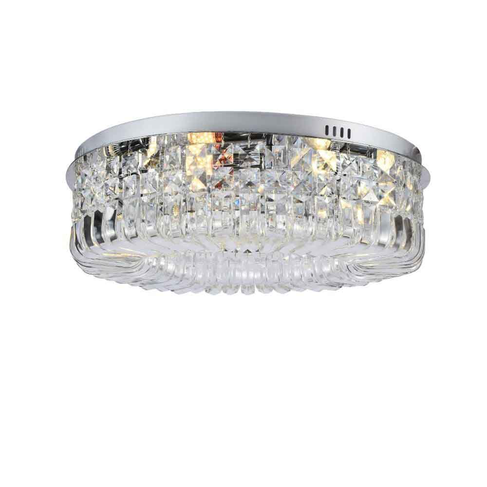 Lámpara de tumbado 5xE14 Hanna 40 chrome de cristal