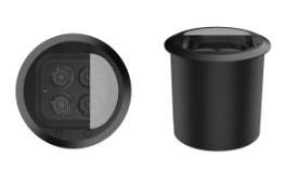 Led Wallwasher empotrable negro RGBW 12W IP67