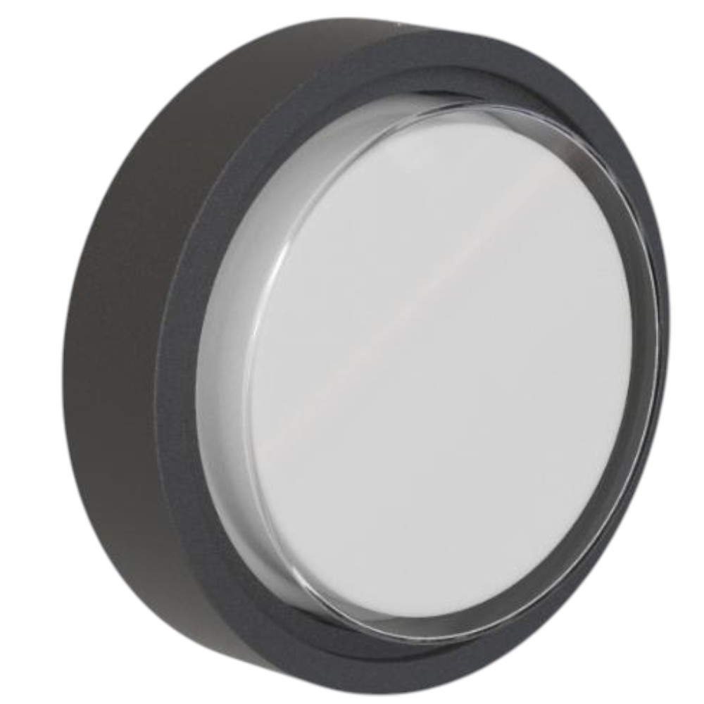 Aplique LED de pared Halo negro 18W 3CCT IP65