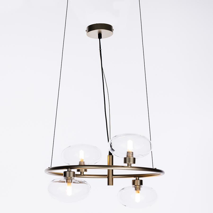 Lámpara colgante 4xG9 Virut S dorada