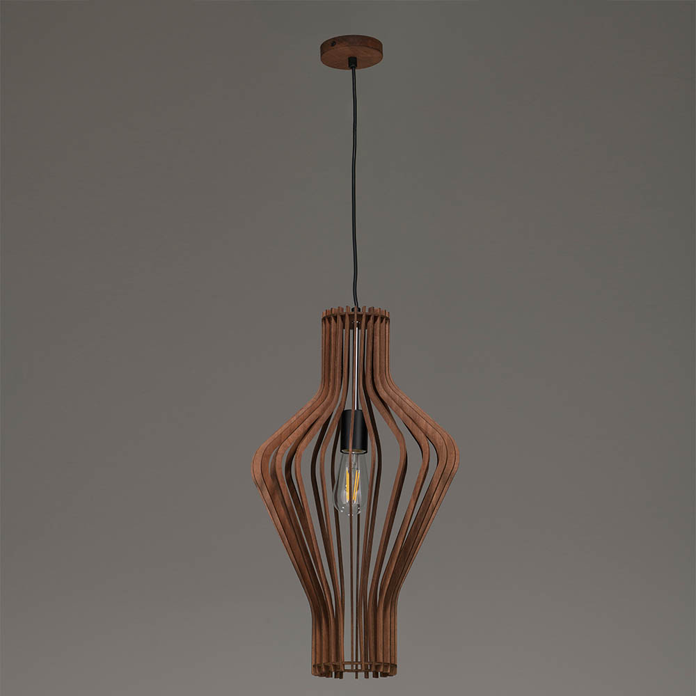 Lámpara colgante Lucian de madera