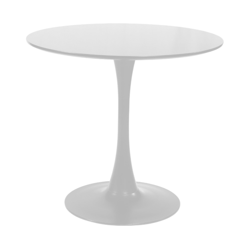 Mesa comedor redonda Sage color blanco