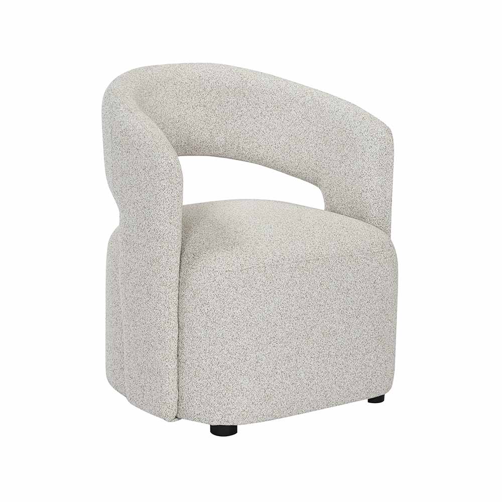 Butaca con brazos Lyara de tapiz greige