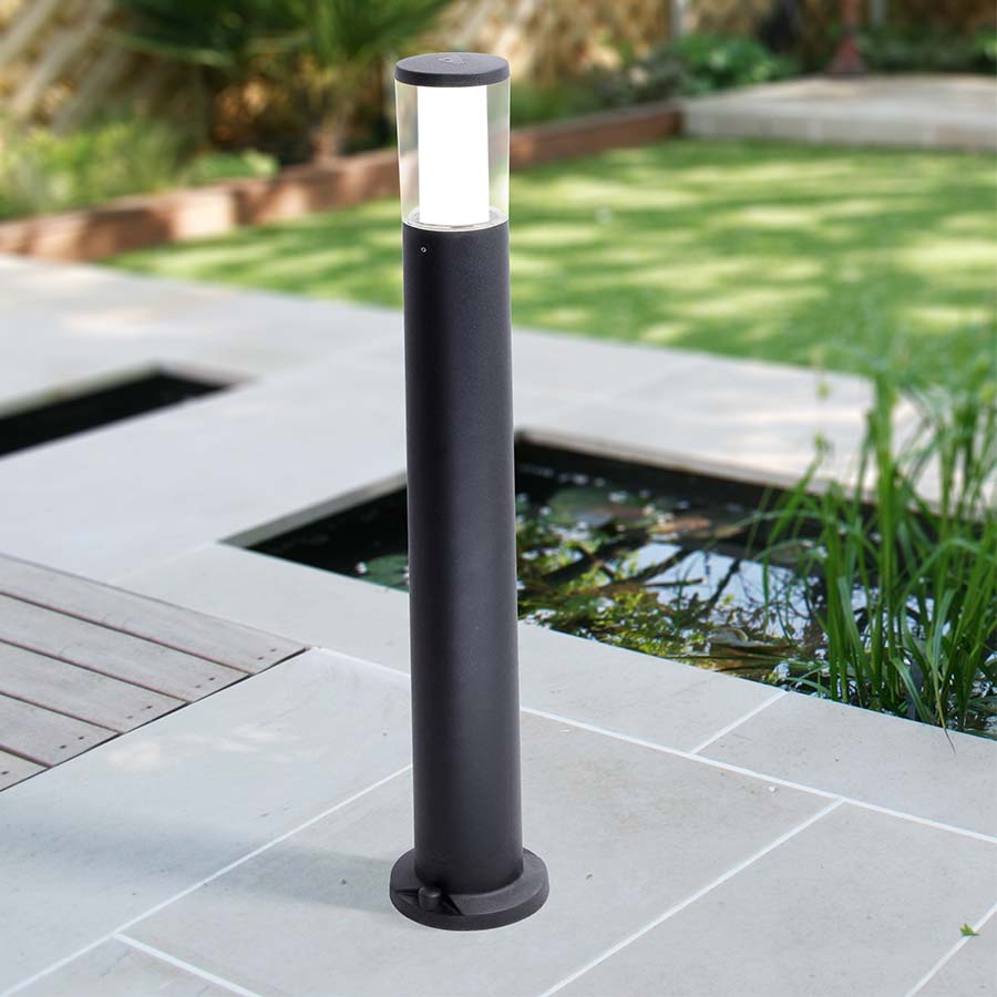 Bolardo GU10 Carlo 800 negro IP55