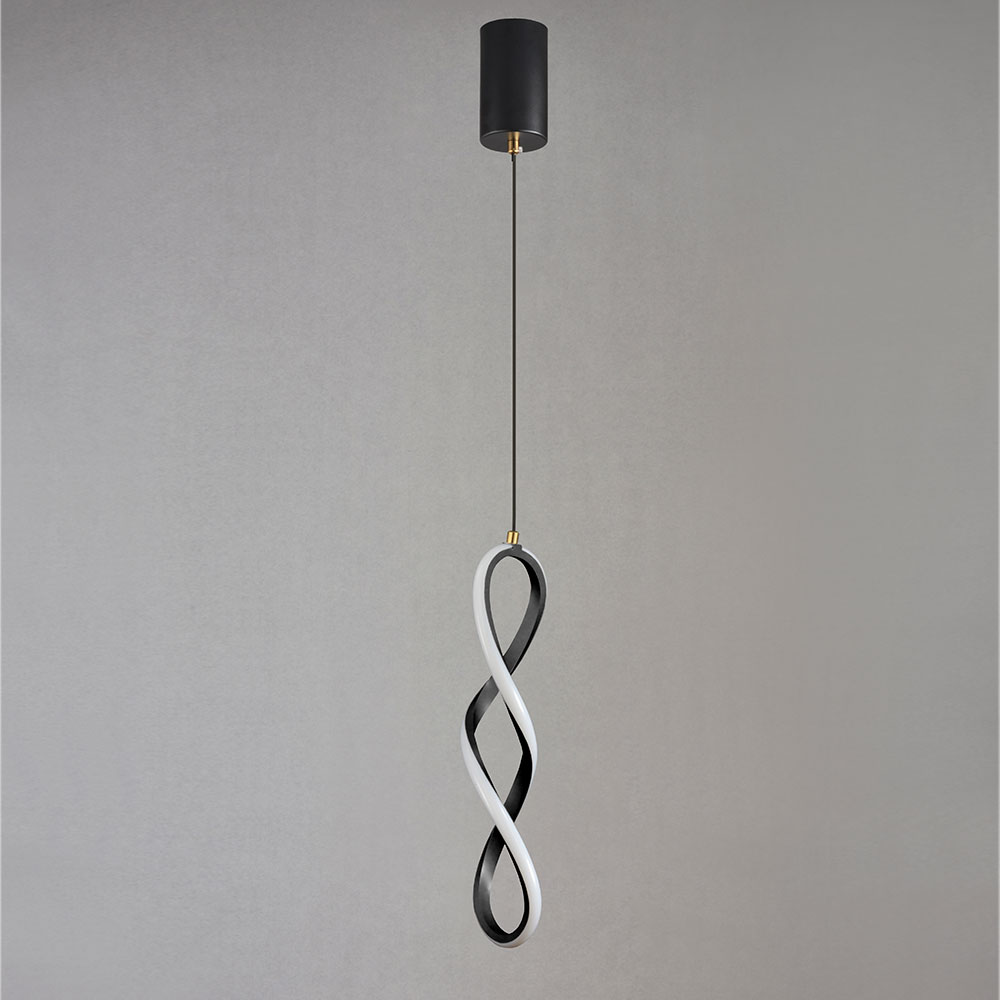 Lámpara led colgante Georgina 39 black con 3CCT