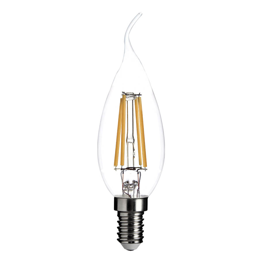Foco led C35 base E12 Vela clear 4W 400LM 2700K dimerizable