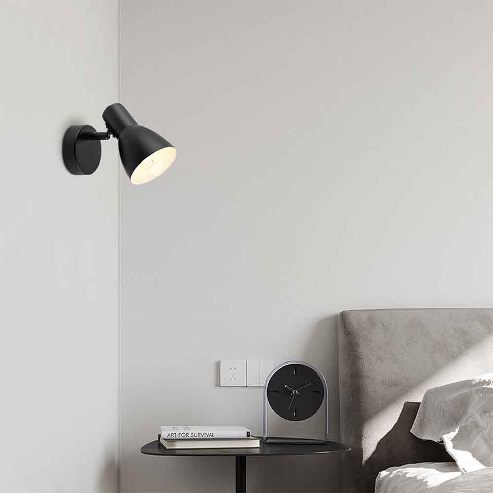 Lámpara de pared dirigible E14 Phyr negra