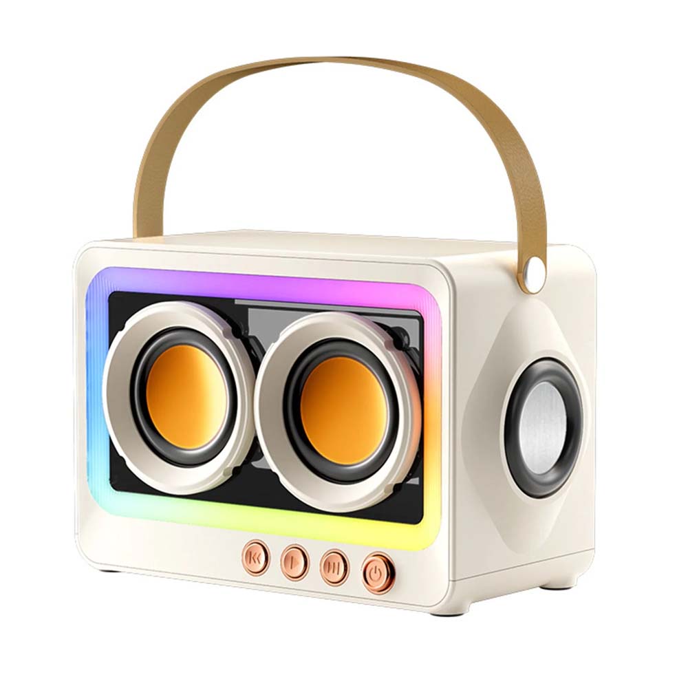 Mini Parlante Bluetooth portátil recargable con luz RGB