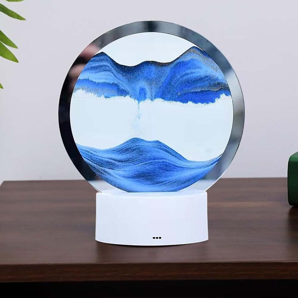 Lámpara de arena movediza con luz LED RGB