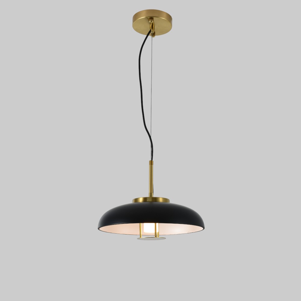 Lámpara LED colgante Eileen brass/black luz cálida 5W