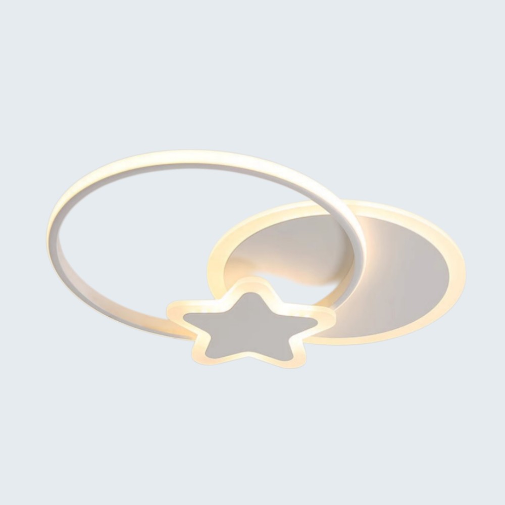 Lámpara LED de tumbado Estrella blanco 3CCT 36W c/control