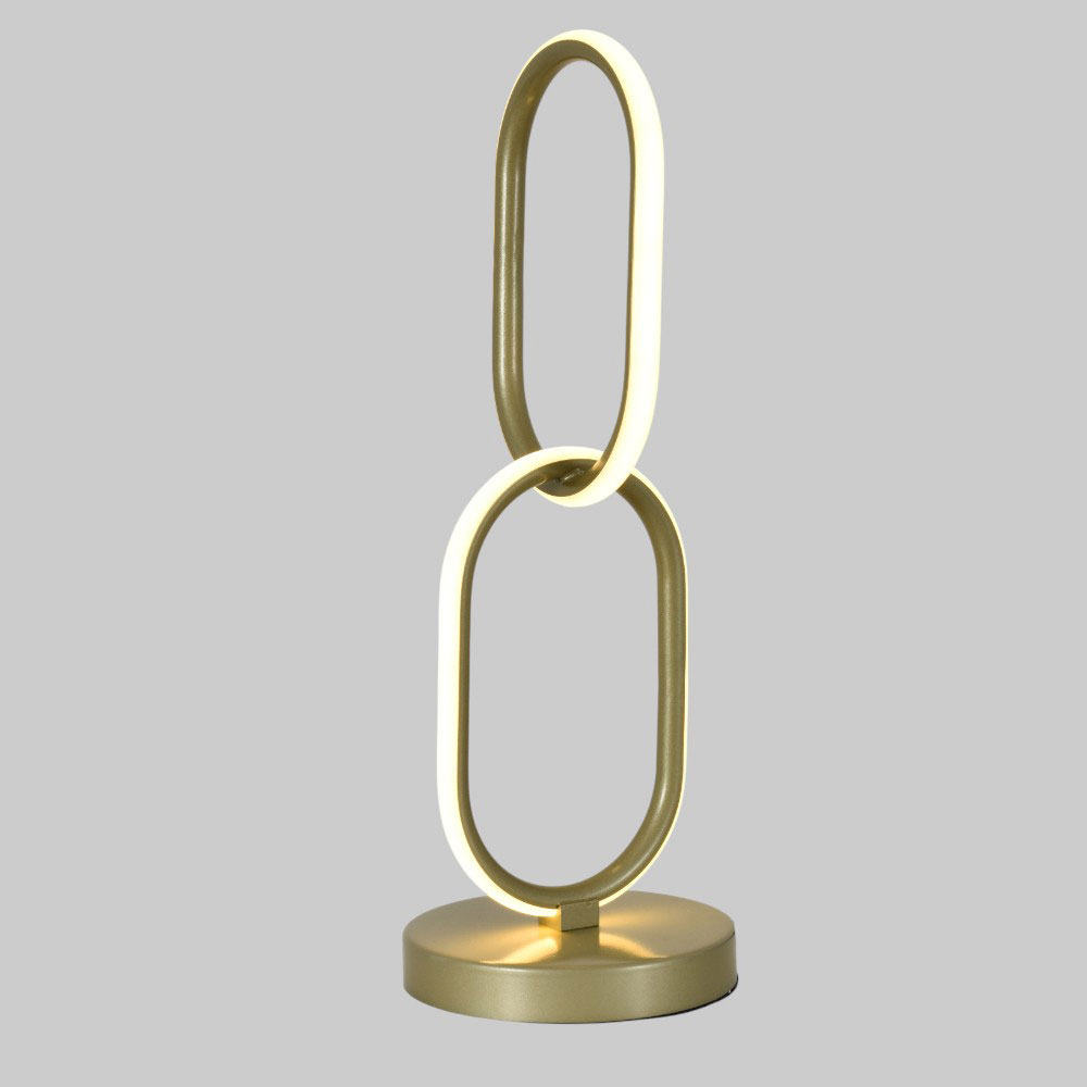 Lámpara LED de mesa led Chain color champagne luz calida