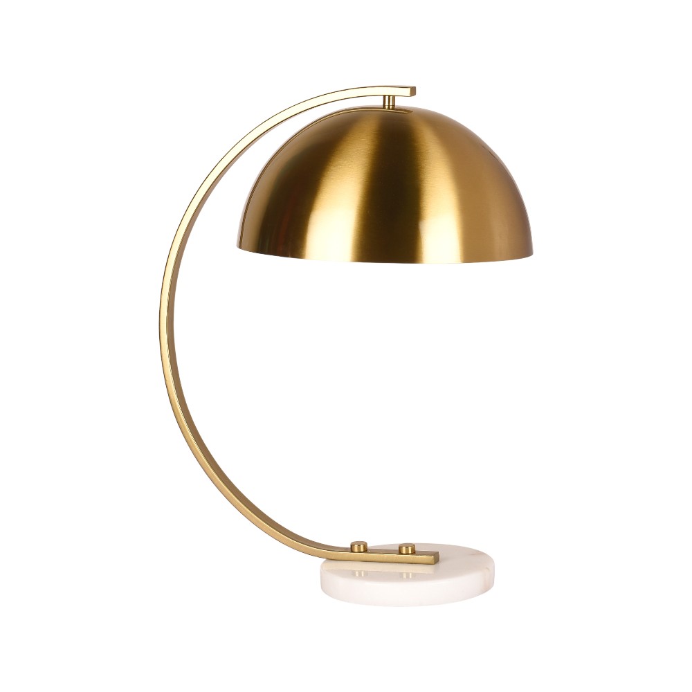 Lámpara de mesa E27 Aurora 25 dorado base marmol