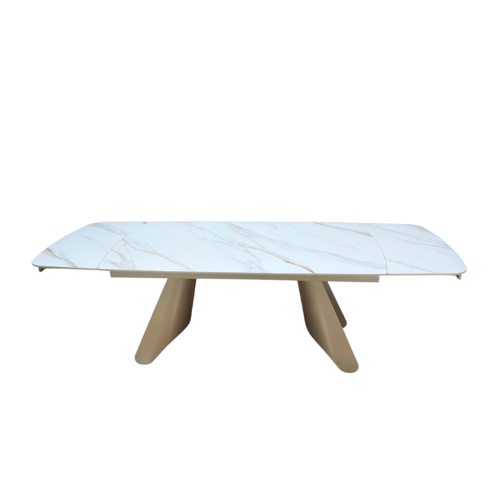 Mesa comedor rectangular 240x90 extensible top tipo piedra