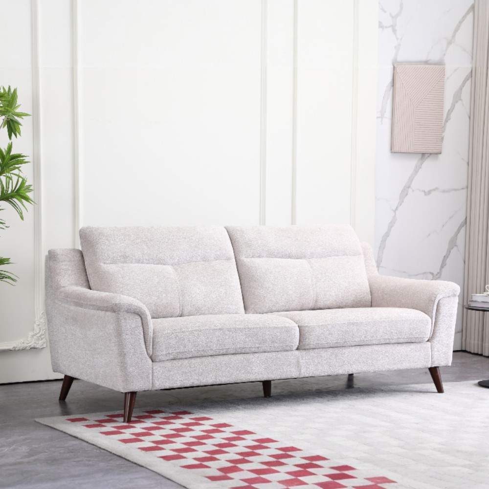 Sofá Gaviota de 3 puestos tapiz beige