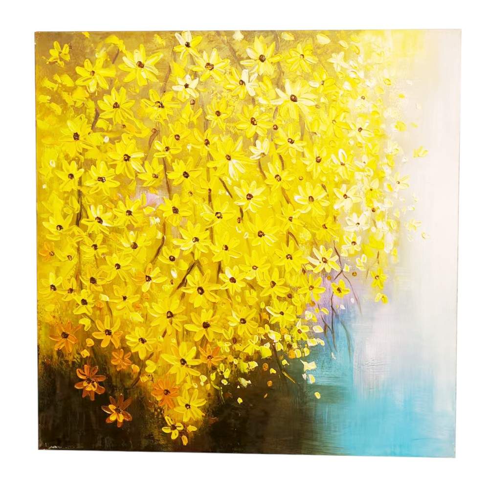 Cuadro 80x80 Árbol Guayacán amarillo