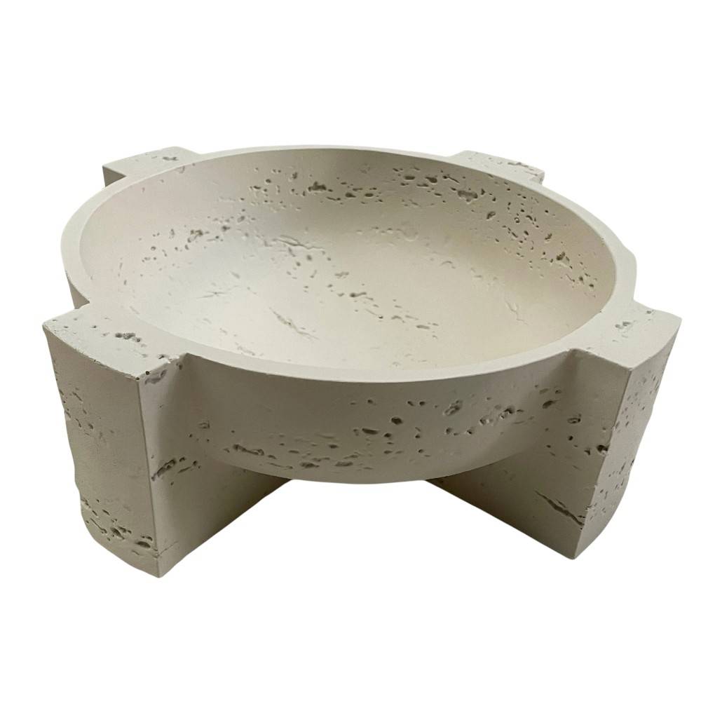 Bowl decorativo blanco 25x25cm