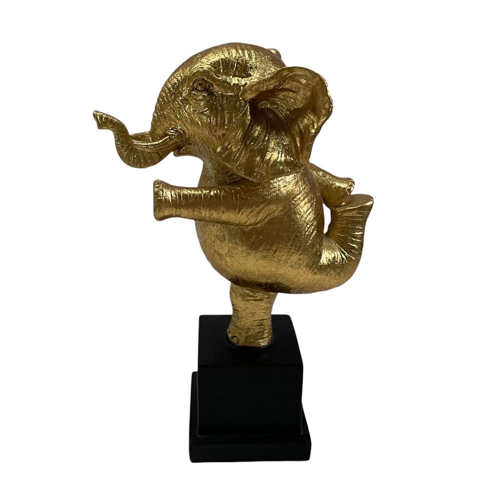 Adorno Elefante Balance dorado 25cm