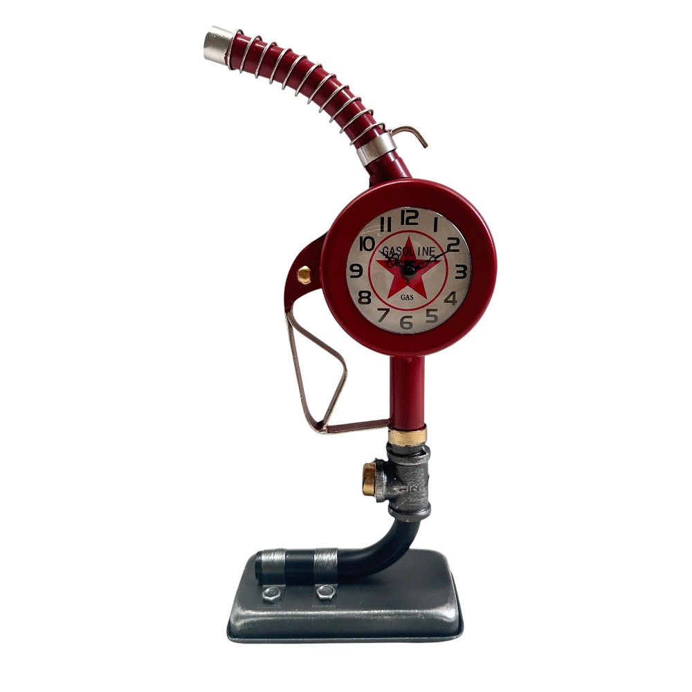 Reloj adorno manguera de gasolina 37cm