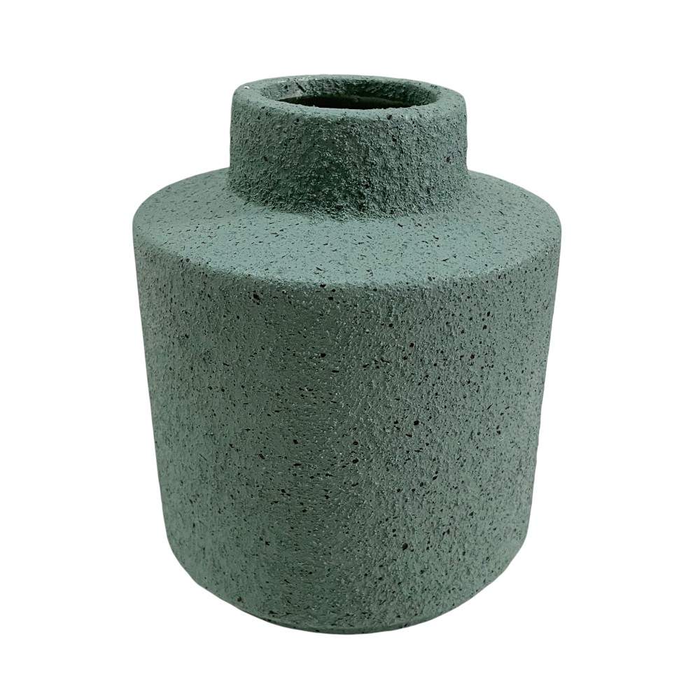 Florero 18cm Gas de cerámica verde claro