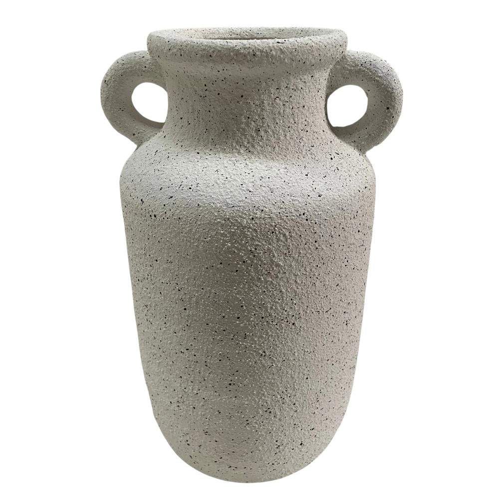 Florero Cassy de cerámica blanco 28cm