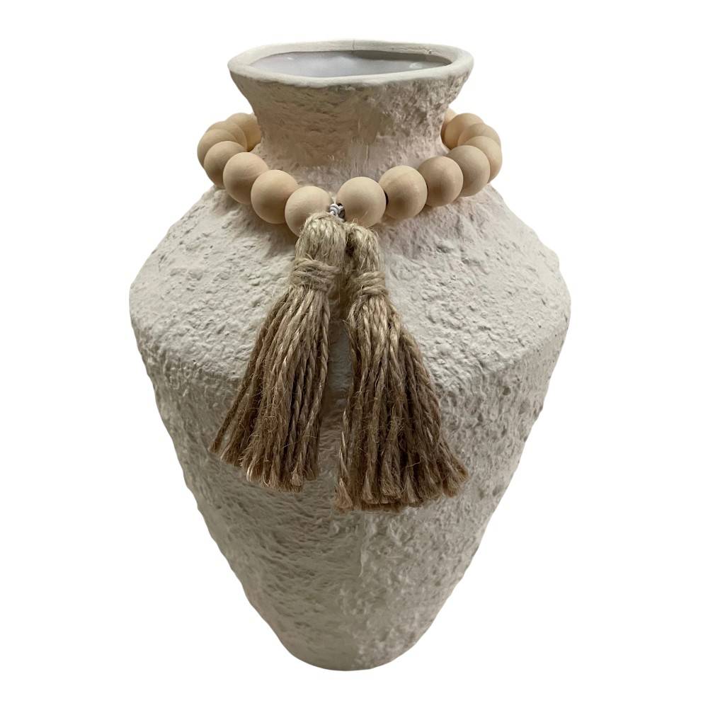 Florero Blume de cerámica color blanco 28cm