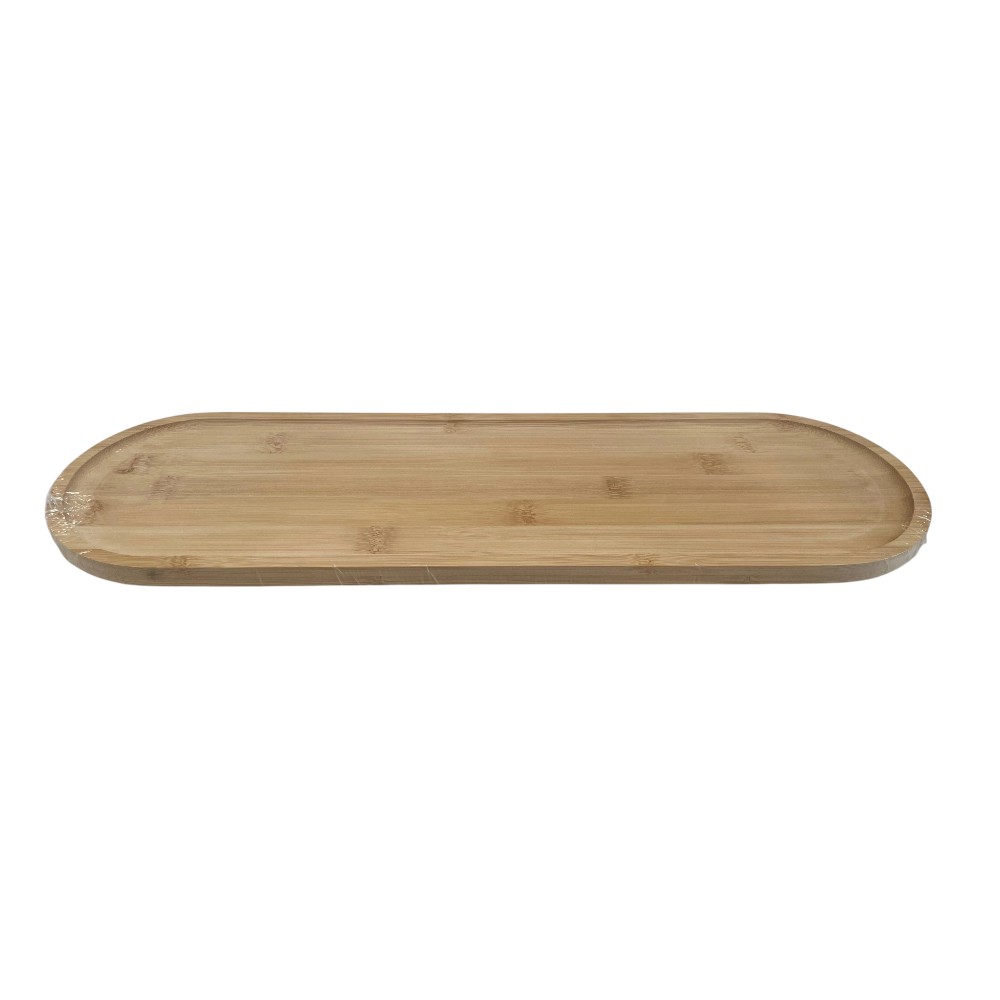 Bandeja ovalada 50x15cm de bambú natural