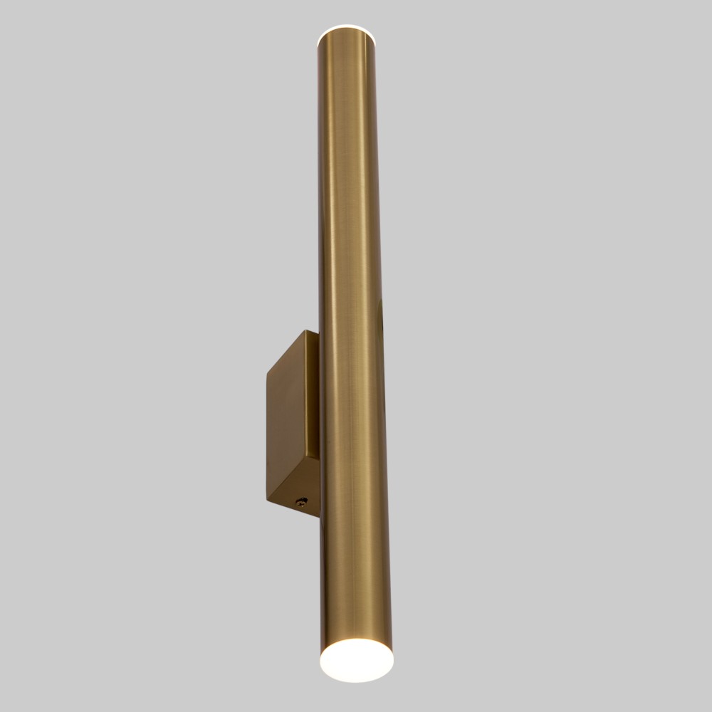 Aplique LED de pared up&down Tick dorado luz cálida 10W