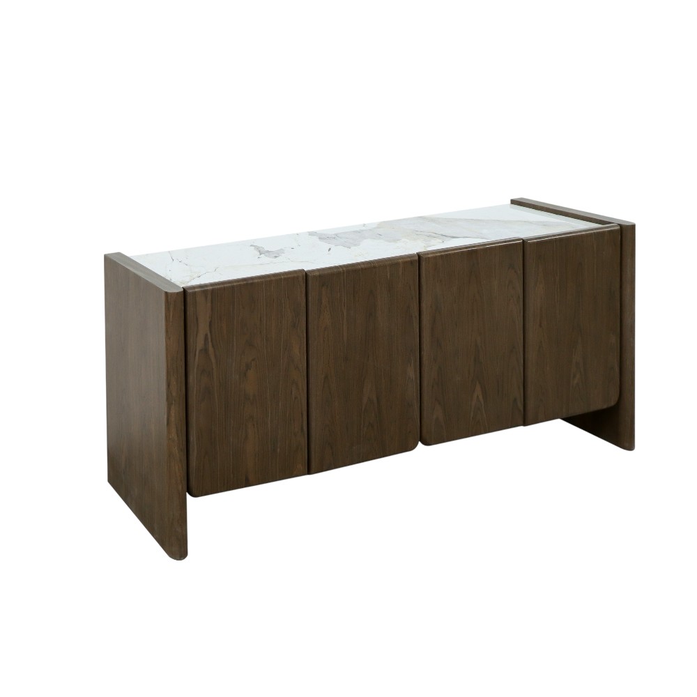 Bufetera Morelo 180x75 con top de cerámica marmoleada