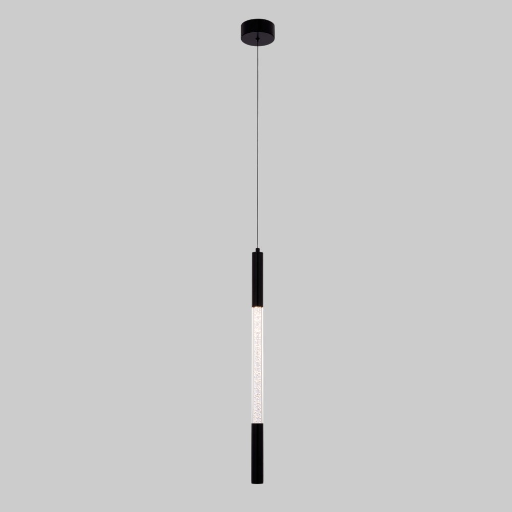 Lámpara LED colgante Eva negro luz cálida 5W