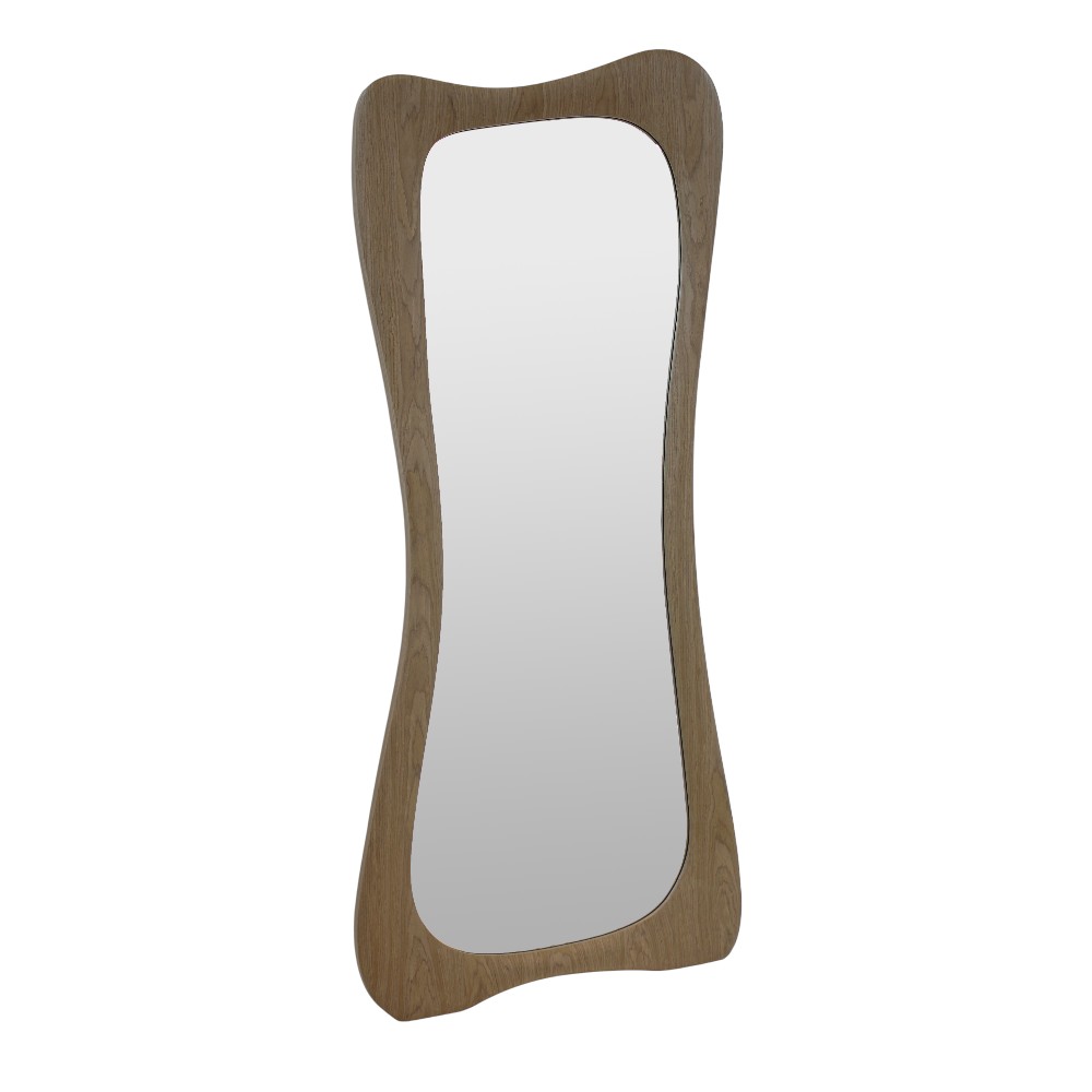 Espejo de pedestal rectangular 80x180 Atom nogal