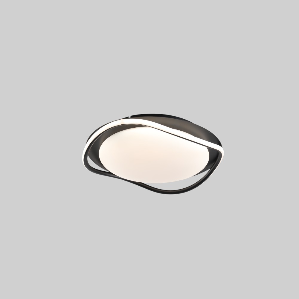 Lámpara LED de tumbado Coralia negro 3CCT 40W