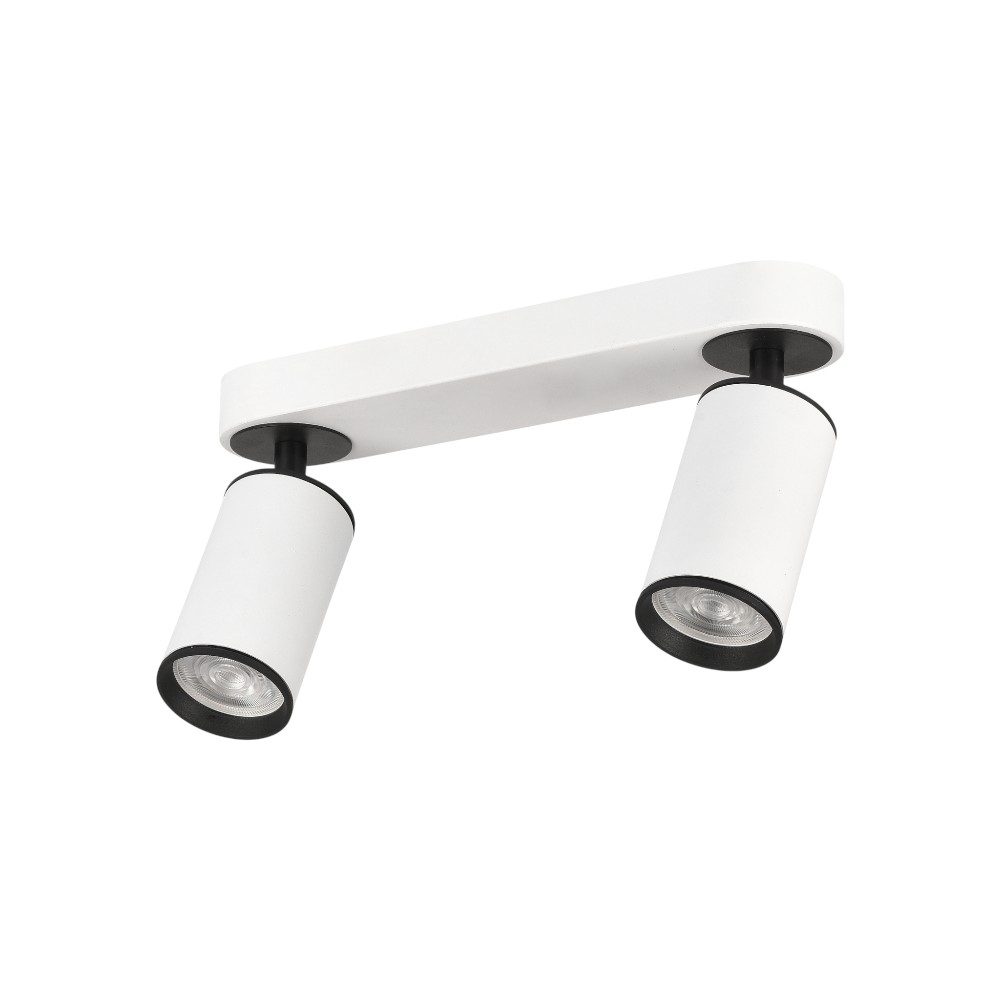 Spot sobrepuesto Clover blanco/negro 2XGU10