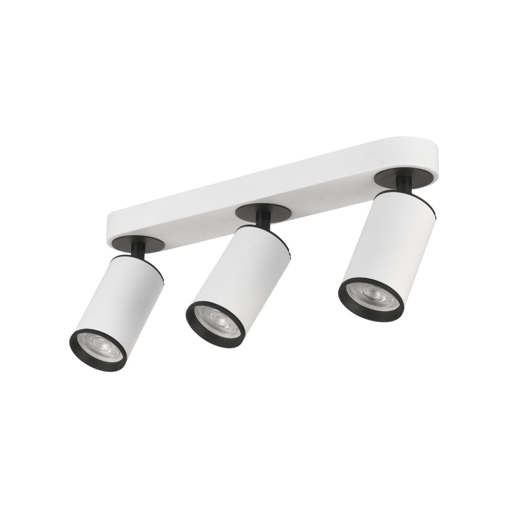 Spot sobrepuesto Clover blanco/negro 3XGU10