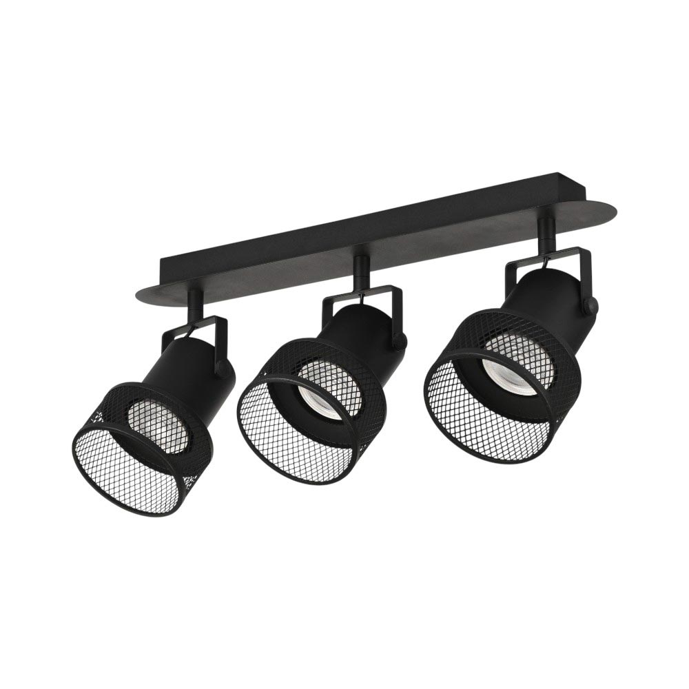 Spot 3xGU10 sobrepuesto Zoren negro