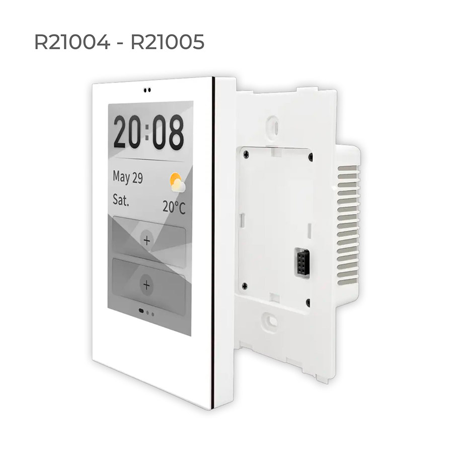 Controlador empotrable blanco pantalla touch Zigbee