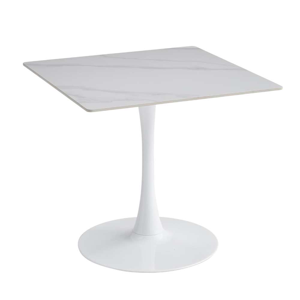 Mesa comedor cuadrada 70x70 Alma white