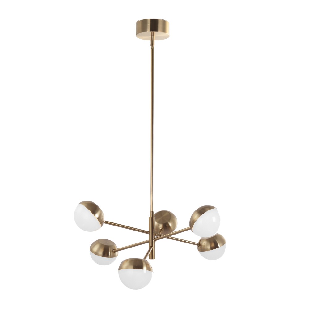 Lámpara colgante LED Ulises de metal dorado 27W