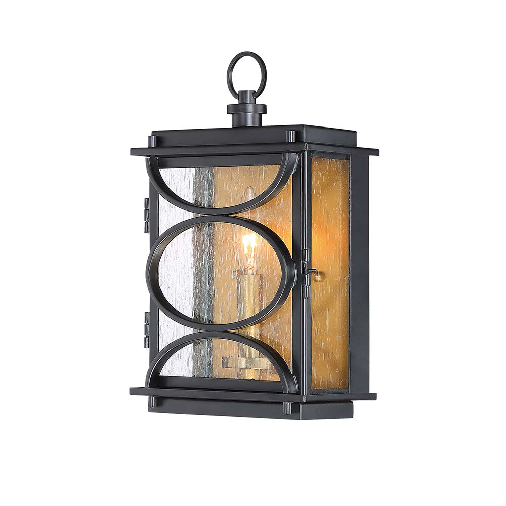 Aplique de pared  E12 Grecia de acero color negro