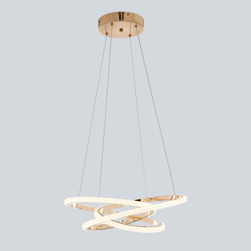 Lámpara LED dimerizable WiFi colgante Matthy gold 3CCT 42W