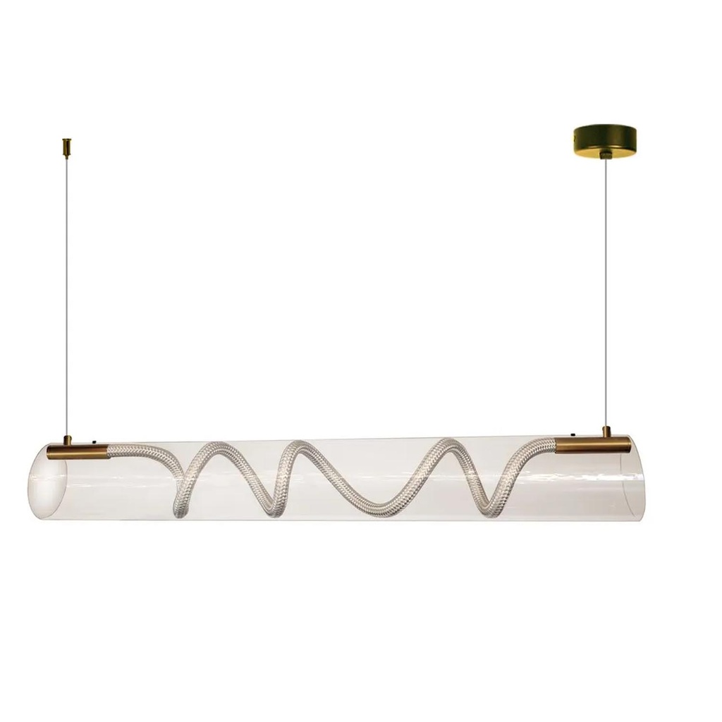 Lámpara LED colgante Luzel brass 3CCT 25W