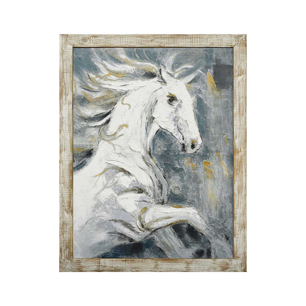 Cuadro 106x136 caballo galopando 100% handpaint