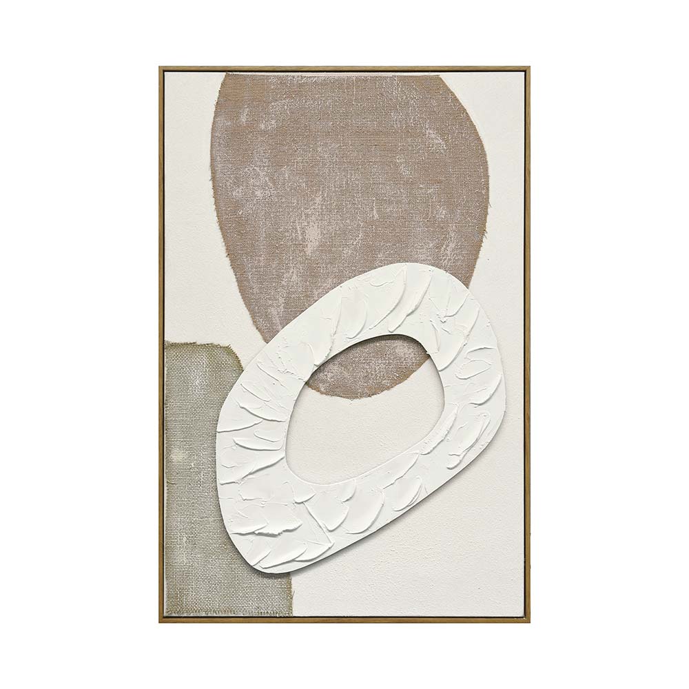 Cuadro 80x120 Monic II circulos abstractos + luz led